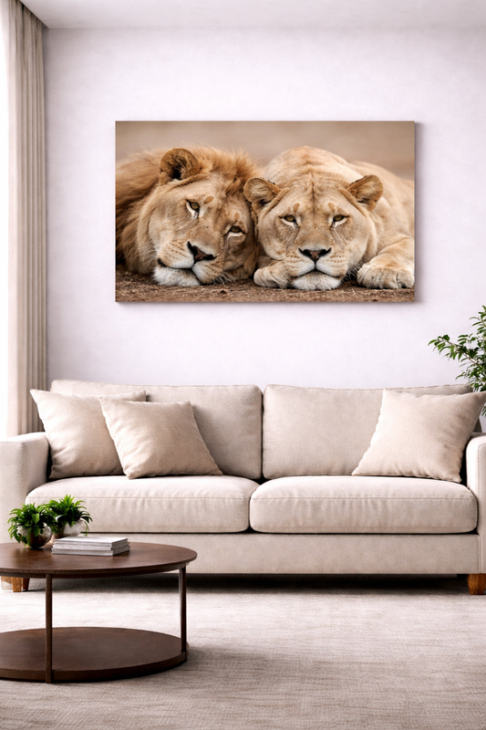 Resting Royalty – Lion Canvas Wall Art