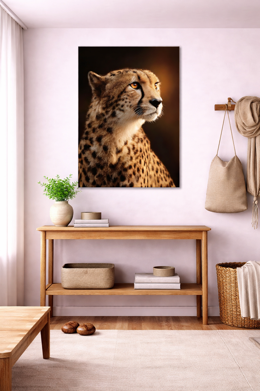 Golden Focus – Cheetah Canvas Wall Art