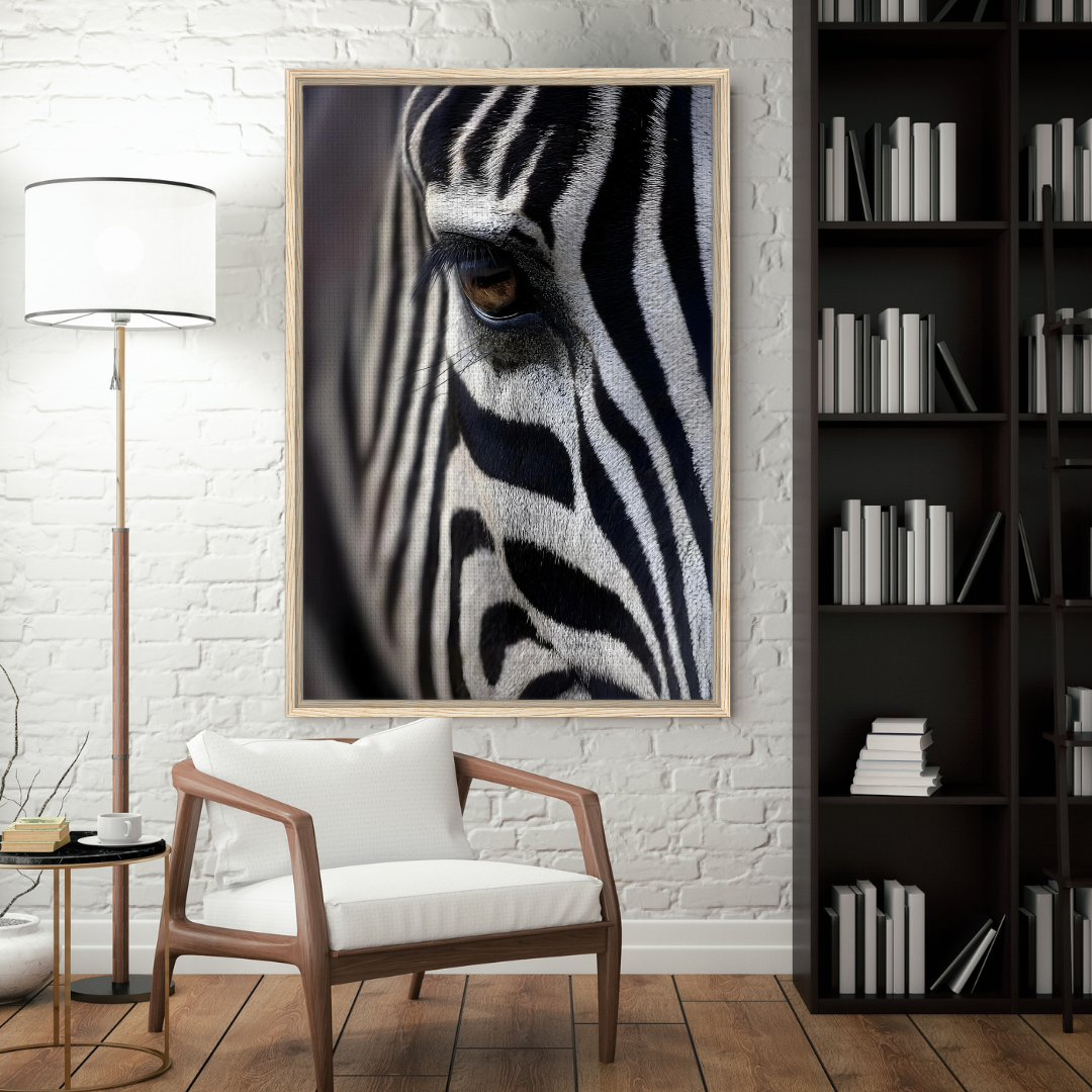 Midnight Majesty – Zebra Canvas Wall Art