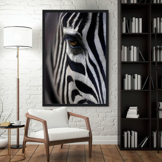 Midnight Majesty – Zebra Canvas Wall Art