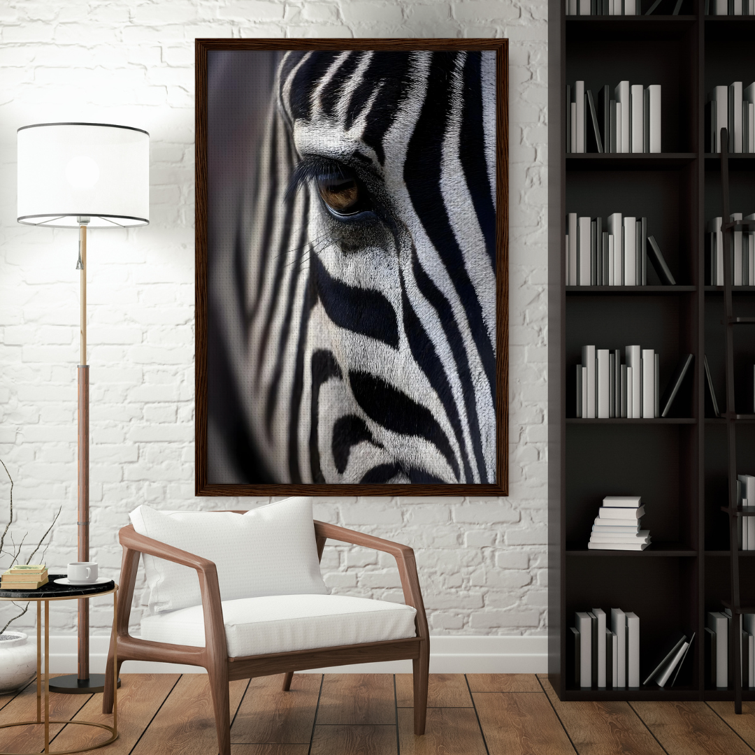 Midnight Majesty – Zebra Canvas Wall Art
