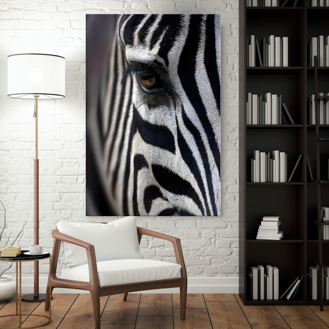 Midnight Majesty – Zebra Canvas Wall Art