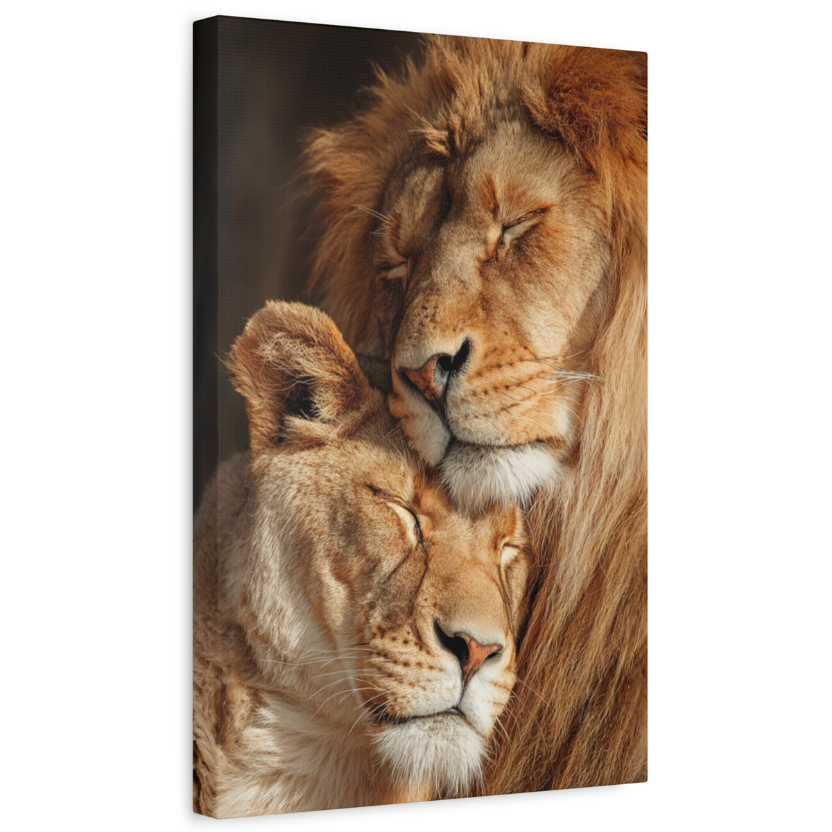 Golden Bond™ – Unbreakable Lion Love Canvas