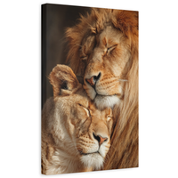 Golden Bond™ – Unbreakable Lion Love Canvas