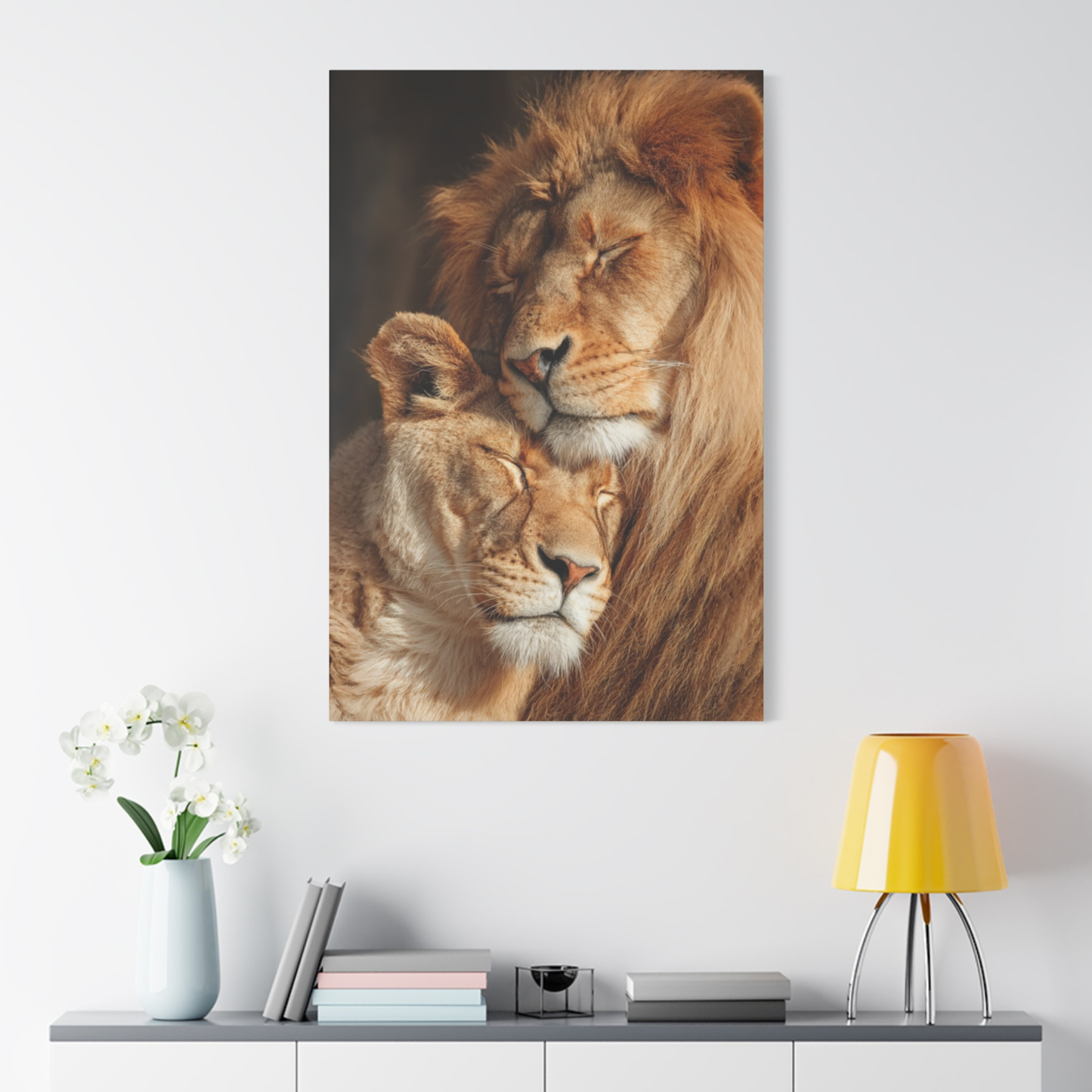 Golden Bond™ – Unbreakable Lion Love Canvas