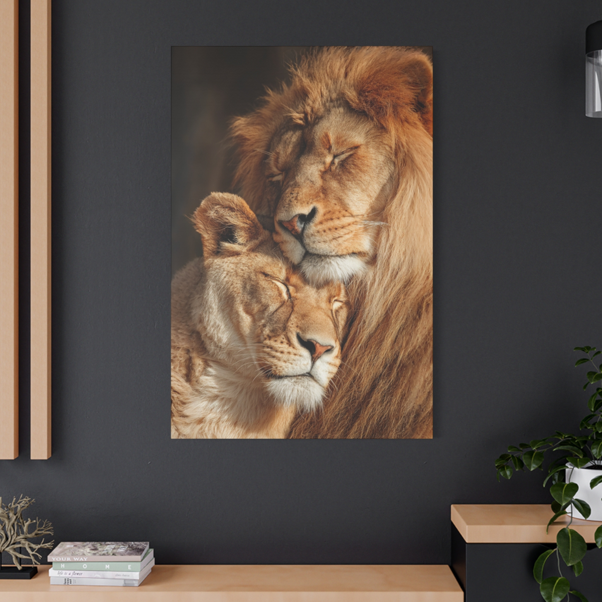 Golden Bond™ – Unbreakable Lion Love Canvas
